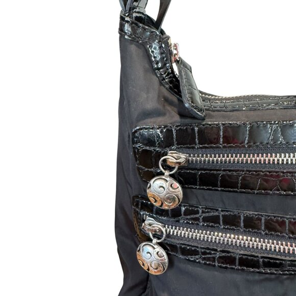 Brighton shoulder Bag.  Adustable. strap  Black - Picture 7 of 7